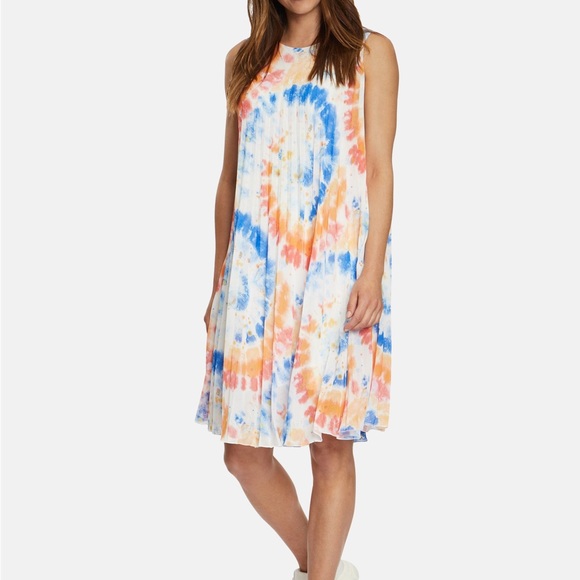 Cartoon Tie Dye Shift Dress - Picture 1 of 12